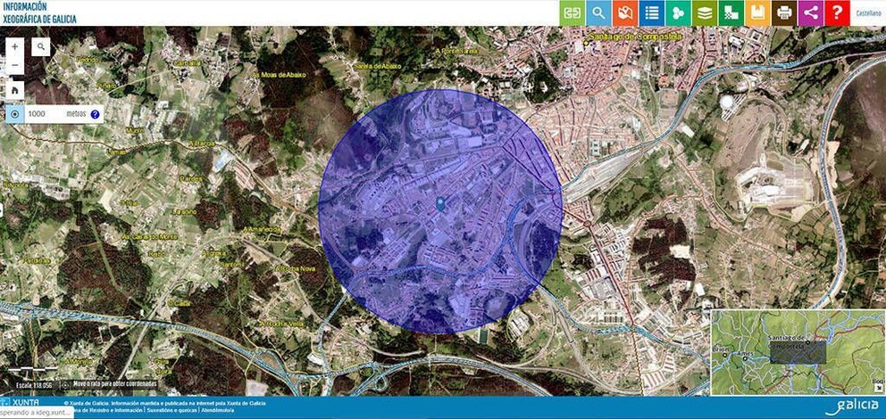 El visor está disponible en la web de información geográfica de Galicia, dependiente del Instituto de Estudios del Territorio y con el apoyo y colaboración de la Agencia para la Modernización Tecnológica de Galicia.