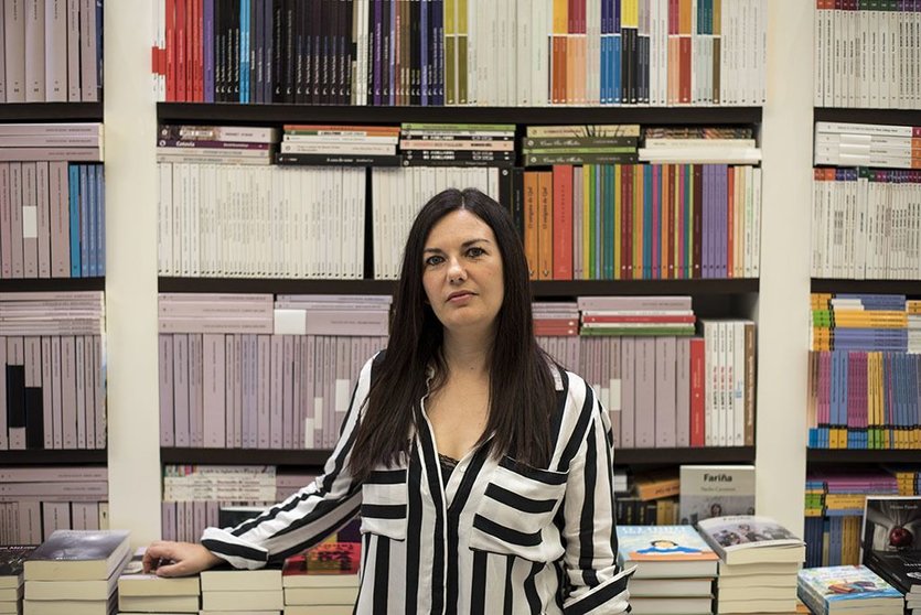 Ledicia Costas na libraría Cartabón PABLO VÁZQUEZ VARELA.