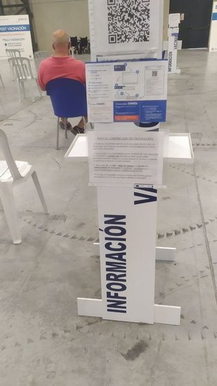 Centro de Vacunación del Ifevi, en Vigo. 