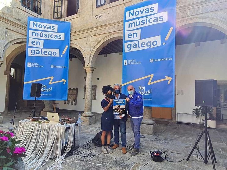 El secretario general de Política Lingüística, Valentín García, presentó hoy los conciertos del ciclo Novas Músicas en Galego enmarcados en este festival que se viene celebrando desde mediados de julio en el Monte do Gozo.