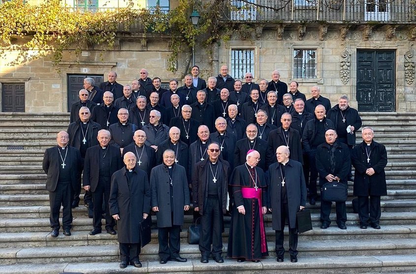Los obispos españoles peregrinaron a Compostela como culminación de los trabajos de la 118ª Asamblea Plenaria de la Conferencia Episcopal.