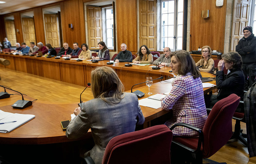 A conselleira de Medio Ambiente, Territorio e Vivenda, Ángeles Vázquez, preside la reunión dei Consello galego de medio ambiente e desenvolvemento sostible.