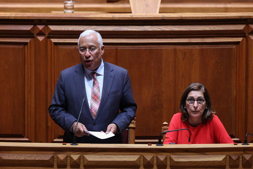 Primeiro-Ministro António Costa e Ministra Adjunta e dos Assuntos Parlamentares, Ana Catarina Mendes, no debate preparatório do Conselho Europeu, Assembleia da República.