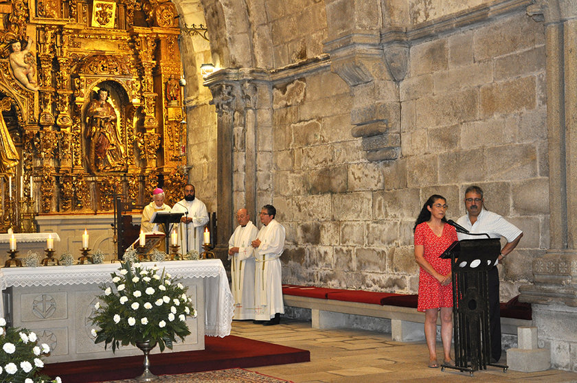 Celebración diocesana de los Abuelos y Mayores, el pasado año 2022, en Baiona.