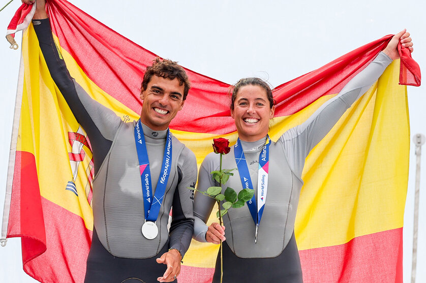 Jordi Xammar y Nora Brugman, subcampeones del mundo en 470 Mixto. SAILING ENERGY.