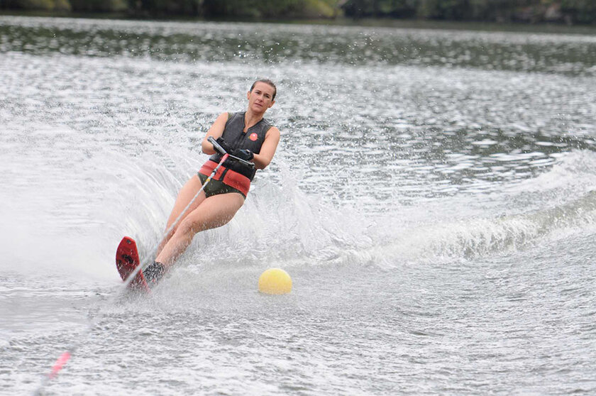 La madrileña Aurora Barraciña del Club de Seseña Toledo bronce en Minislalom JACOBO PEREIRA.