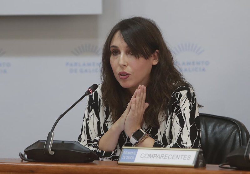 La conselleira de Economía, Industria e Innovación, María Jesús Lorenzana, compareció hoy para explicar las cuentas de su departamento para el próximo año.