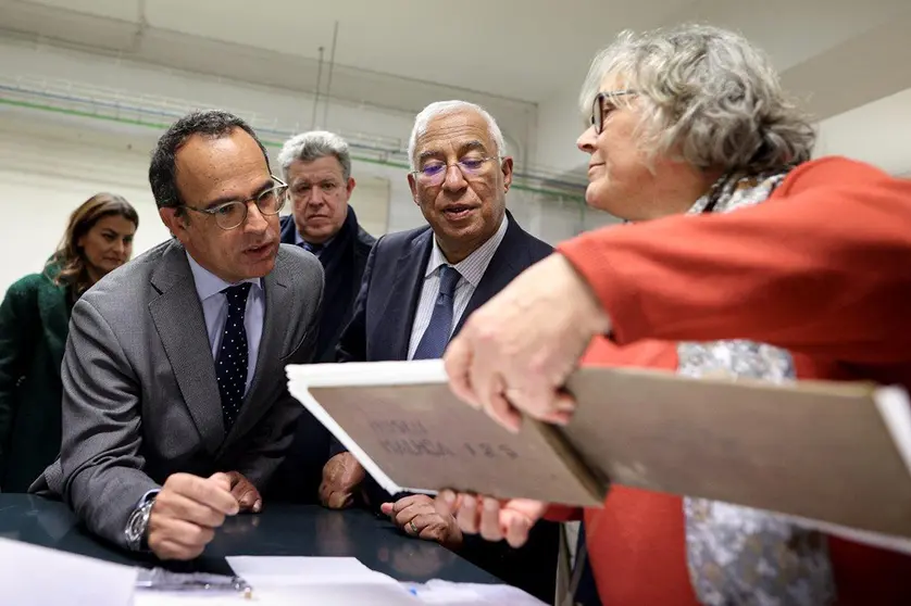 Primeiro-Ministro António Costa e Ministro da Cultura, Pedro Adão e Silva, visitam o laboratório de conservação e restauro José de Figueiredo, Lisboa.