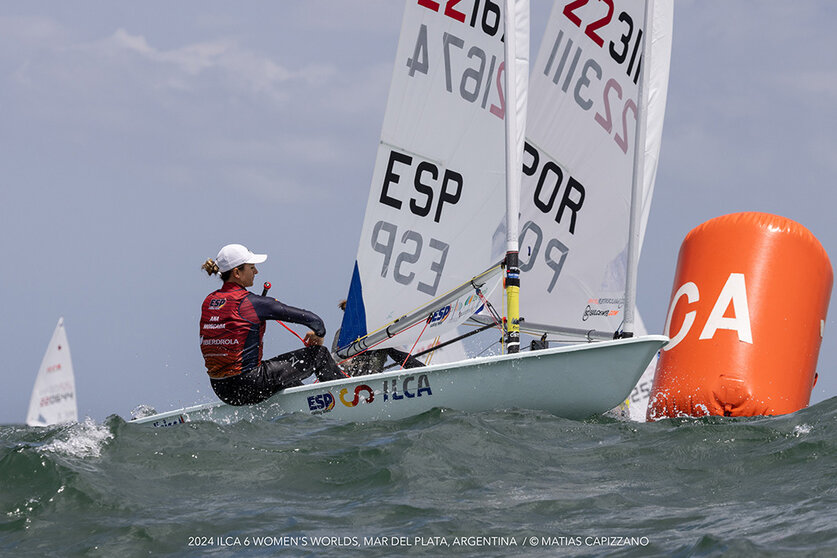 Ana Moncada. MATIAS CAPIZZANO. ILCA 6 Women's World Championship, Mar del Plata, Argentina.