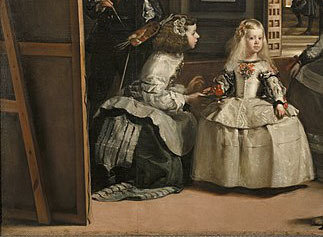Fragmento del cuadro Las Meninas de Diego Velázquez.