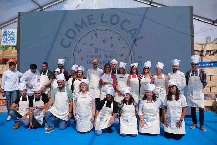 Se llevó a cabo una ceremonia de graduación de los cocineros "Come Local" que formaron parte de esta campaña el año pasado.