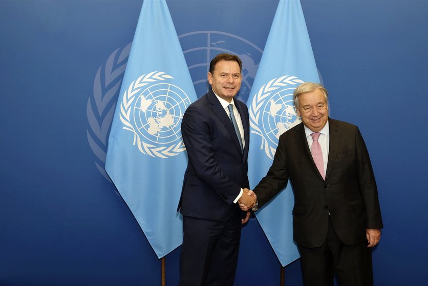 Primeiro-Ministro, Luís Montenegro com o Secretário-Geral da ONU, António Guterres.