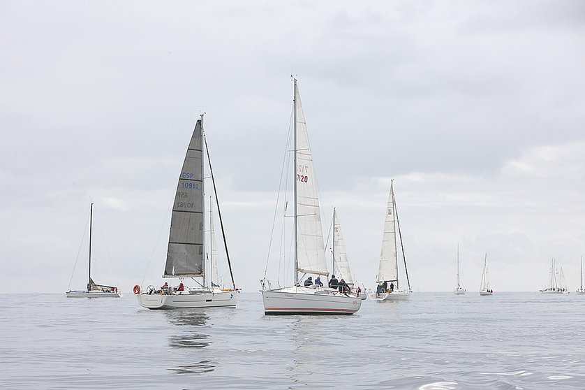 Encalmada en la Ría de Vigo.