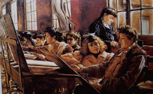 LA CLASE DE PINTURA DE ELVIRA SANTISO