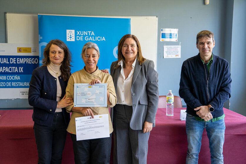 La delegada territorial de la Xunta, Ana Ortiz, clausuró este viernes el curso Vigo Capacita IX que contó con 20 alumnos y alumnas.