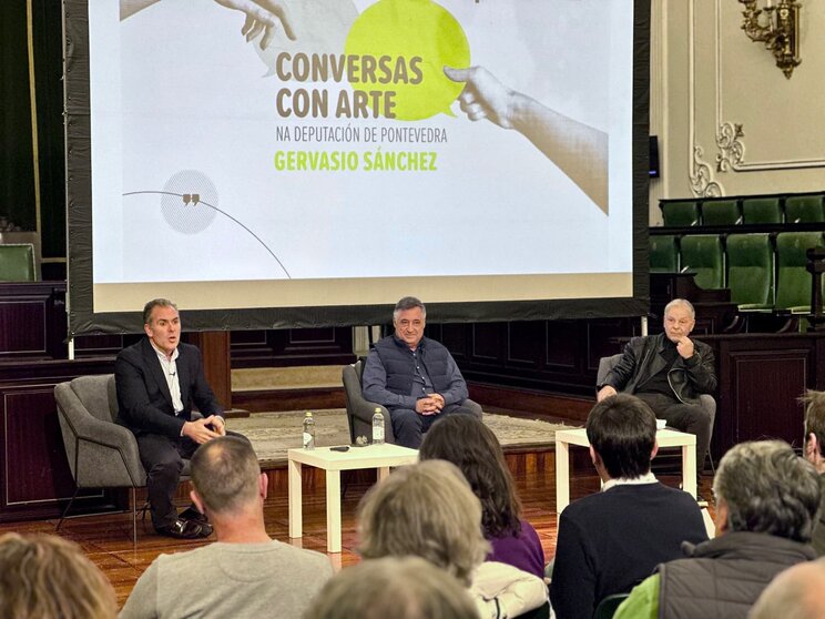 'Conversas con Arte'. Nesta ocasión contou co recoñecido fotoxornalista Gervasio Sánchez como protagonista.