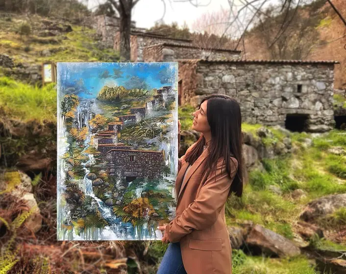 La Expresión de un Atardecer: Irene Parga Todoroff y su Homenaje a los Molinos de O Rosal. JOSÉ CAMBÓN MARIÑO.